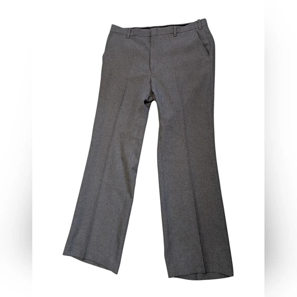 Vintage 70s 80s Men's‎ Gray Poly Dress Pants